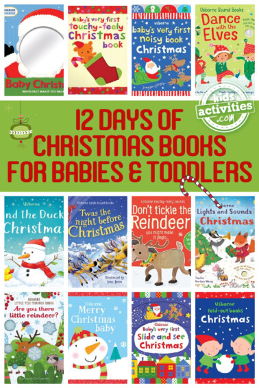 12 Favorite Traditional Christmas Books for Babies and Toddlers collage of book covers - Kids Activities Blog