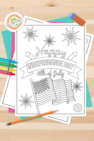 4th of July Coloring Pages Feature Image