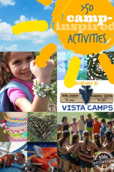 50 Camp-inspired Activities on Kids Activities Blog