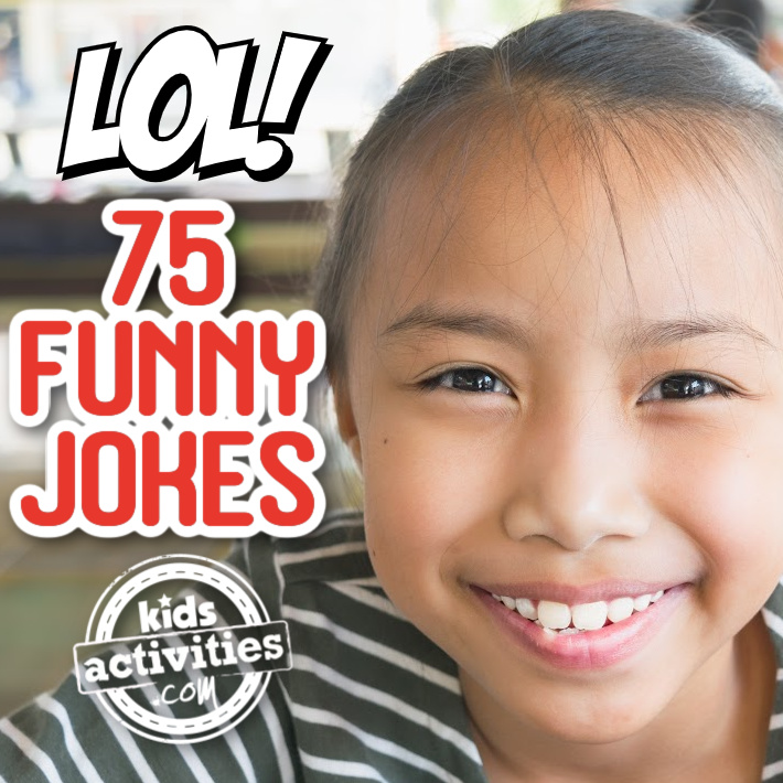LOL! 75 Funny jokes - Kids Activities Blog - child looking at camera laughing at a joke