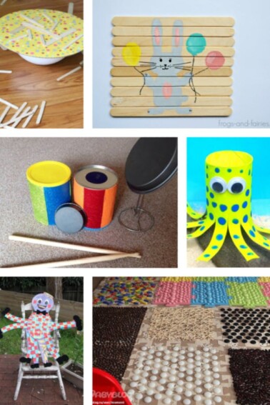 80+ DIY Toys to Make - toilet paper roll octopus, drums made from coffee cans - Kids Activities Blog