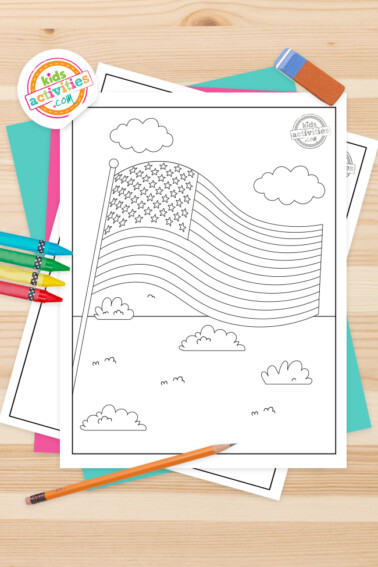 American Flag Coloring Pages Feature Image(1)