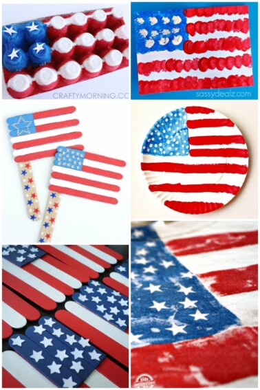 American Flag Crafts Featured