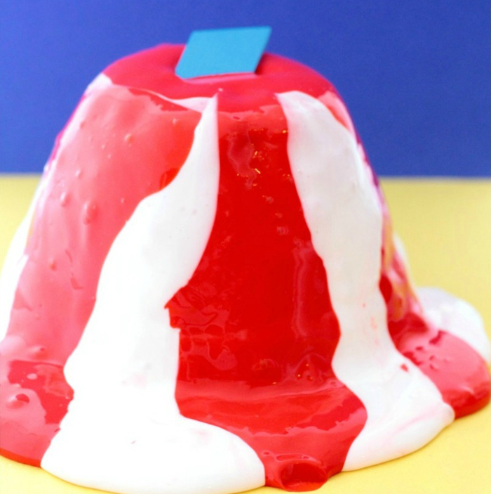 Circus Crafts and Carnival Crafts- Image shows a circus-inspired slime. Idea by Fun with mama