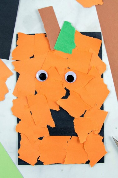 construction paper jack o lantern craft for preschool - Kids Activities Blog