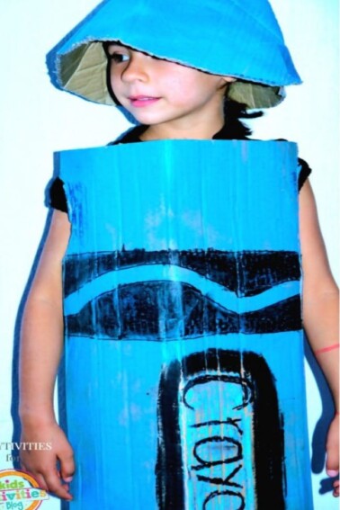 Crayon costume for kids you can make at home
