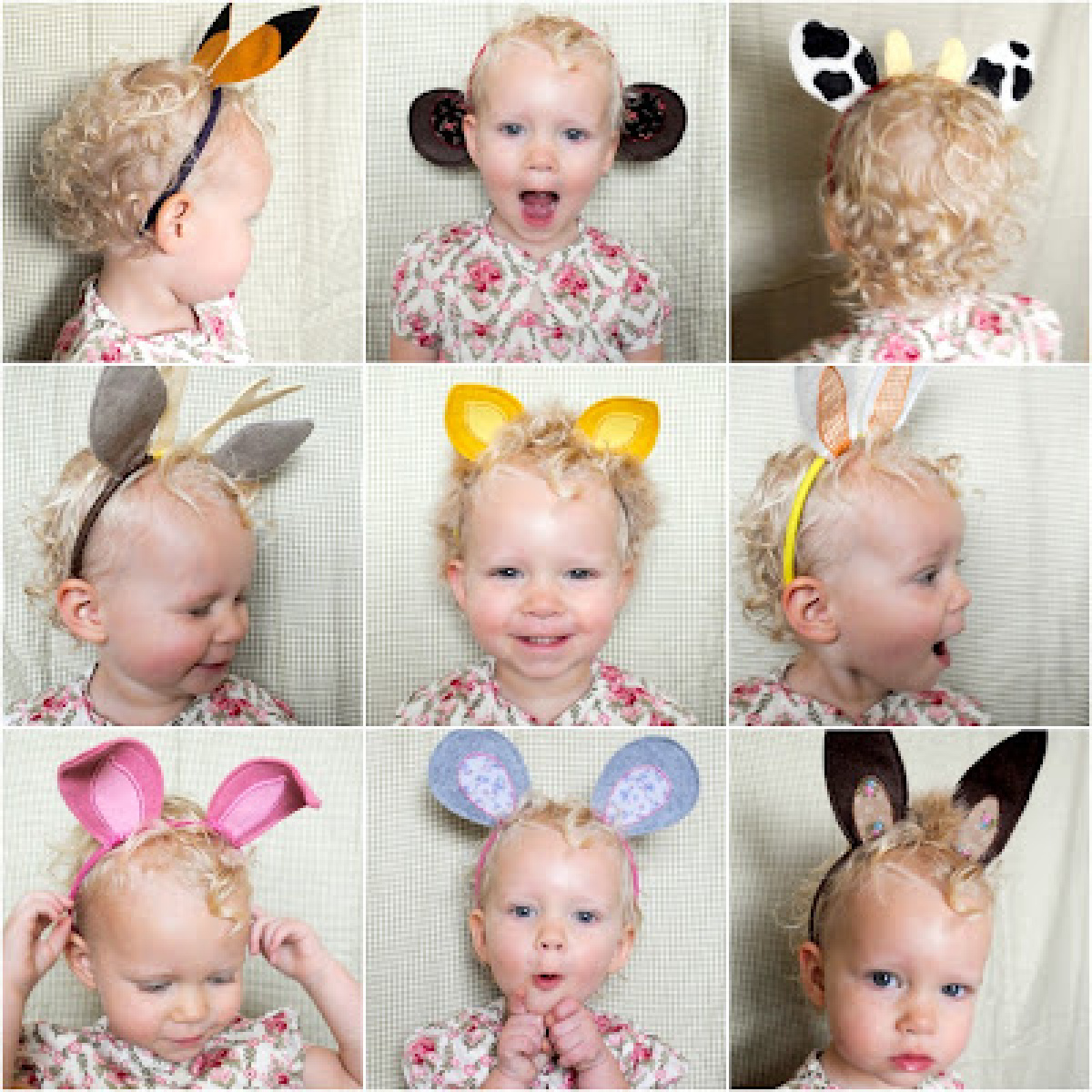 Dress up ideas- animal ears on little girl- kids activities blog
