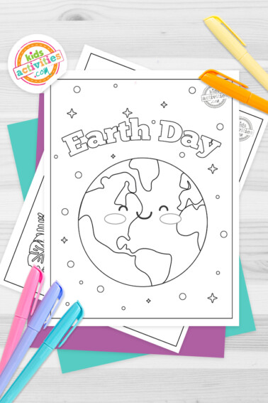 Earth Day Coloring Pages Feature Image