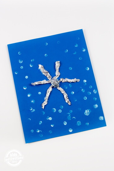 Foil Snowflake Craft for Kids