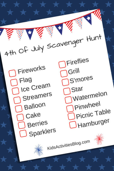 Fourth of July Scavenger Hunt