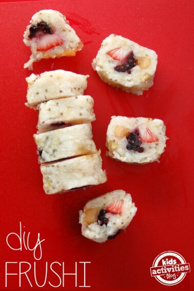 DIY Fruit sushi, frushi.