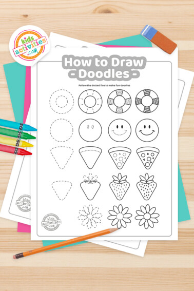 How To Draw Doodles coloring page Feature Image