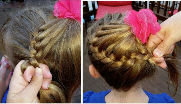 How to Make a Braided Bun from ponytail