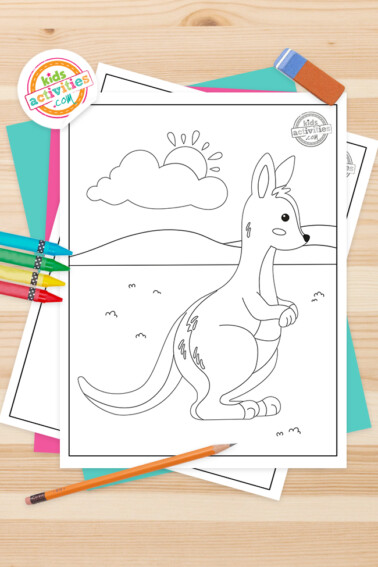 Kangaroo Coloring Pages Feature Image
