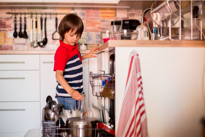 Kids age appropriate chore list - filling dishwasher - Kids Activities Blog