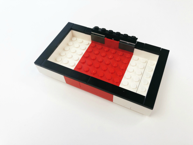 LEGO Fortnite Craft- -step 7.2- Your bottom LEGO piece should now be complete and you should have a smooth surface (this helps so the box opens and closes without sticking).. - kids activities blog
