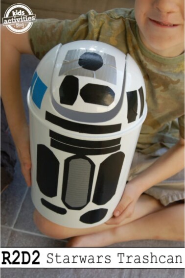 Make a R2D2 Trash Can: Easy Star Wars Craft for Kids - Kids Activities Blog