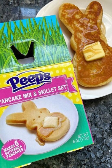 Make the CUTEST Peeps Bunny Pancakes for Easter Breakfast - Kids Activities Blog