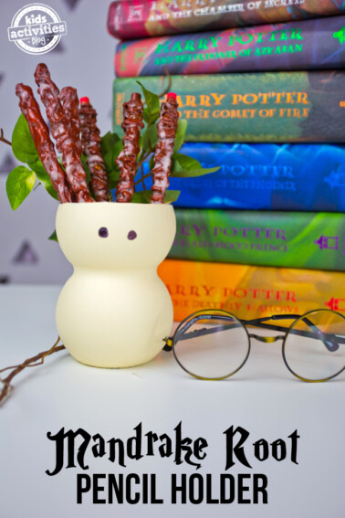 Mandrake Root Pencil Holder Harry Potter Craft