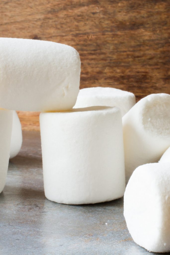 marshmallows stacked up on a table - Kids activities blog