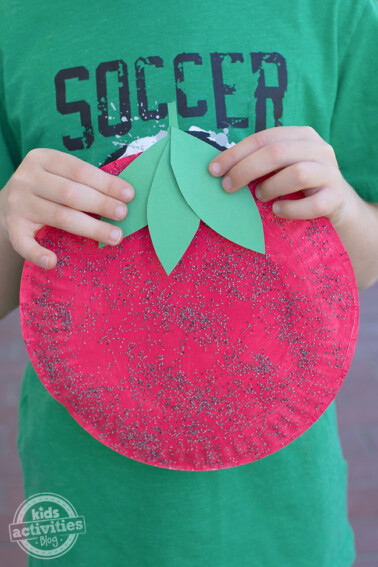Paper Plate Strawberry Craft