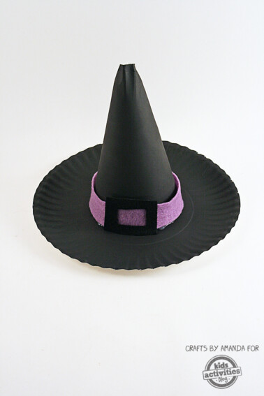 Paper Plate Witch's Hat
