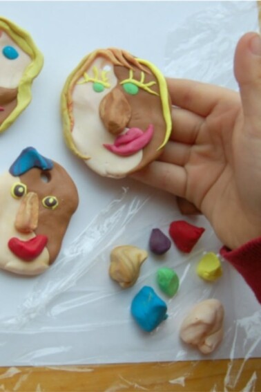 Picasso-Inspired Homemade Tree Ornaments Art Project - Kids Activities Blog