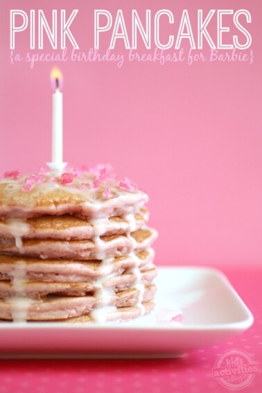 Pink Pancakes - Birthday Breakfast for Barbie - Kids Activities Blog