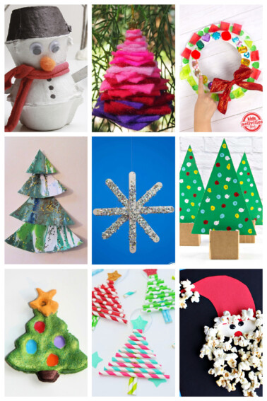 Preschool Christmas Crafts for Kids - Kids Activities Blog collage of ideas