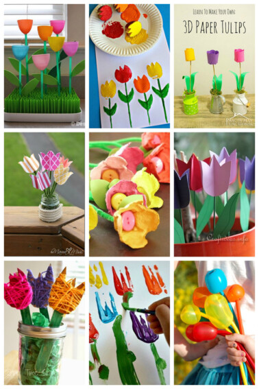 25 Tulip Crafts for Kids