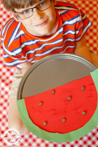 Watermelon Counting Game - Smart School House Crafts for Kids