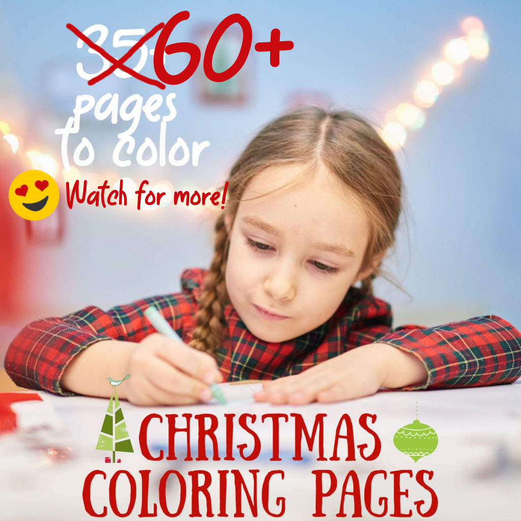 Big list of Christmas coloring pages - Christmas pictures to color shown here with a child using a marker to color a Christmas coloring page - Kids Activities Blog