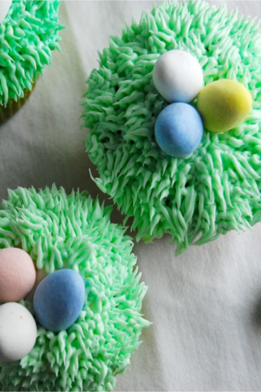 easter surprise cupcakes