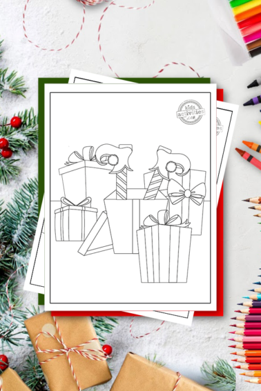 free printable easy christmas coloring pages