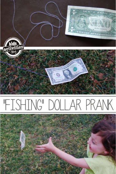 fishing dollar prank