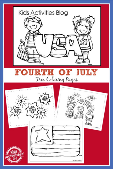 Fourth of July Free Coloring Pages