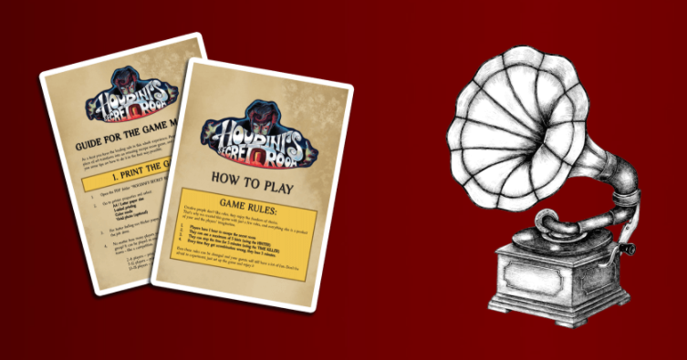 How to play escape room for kids, and a phonograph