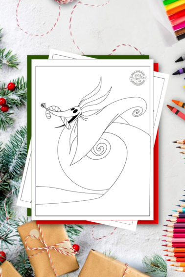 Nightmare before christmas coloring pages